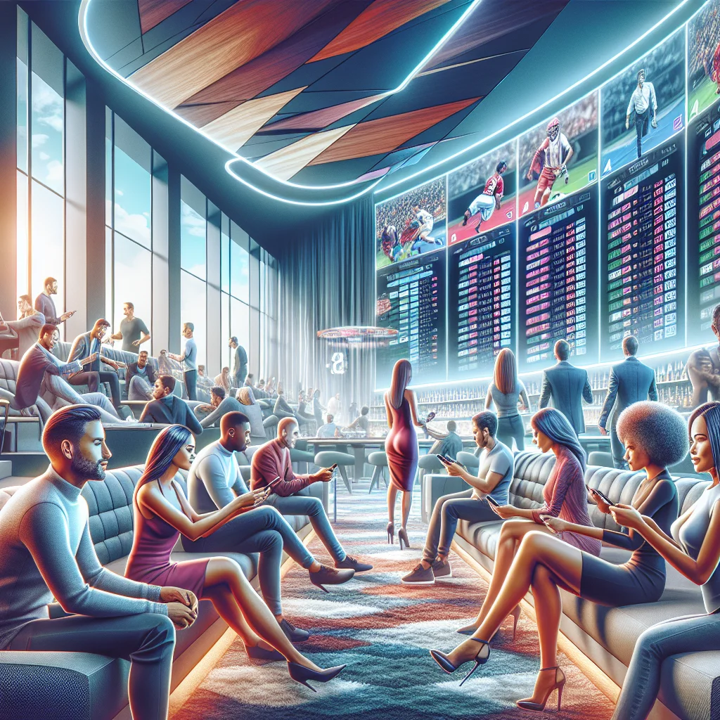Apostas esportivas em ação