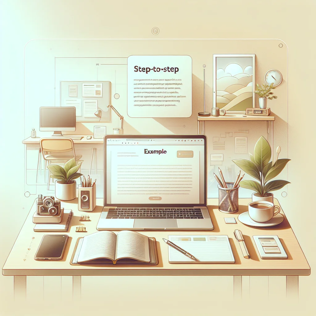 Exemplo de guia passo a passo